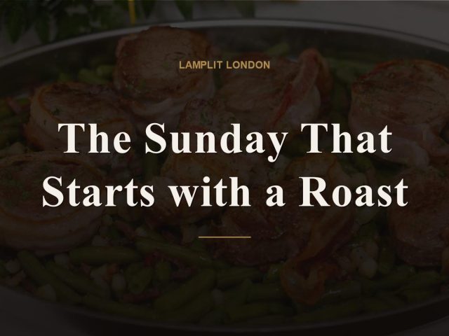 The Sunday That Starts with a Roast