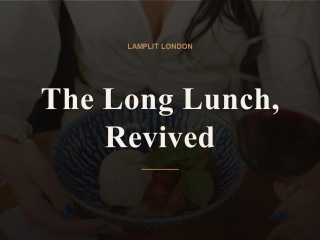 The Long Lunch, Revived