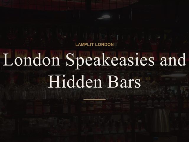 London Speakeasies and Hidden Bars