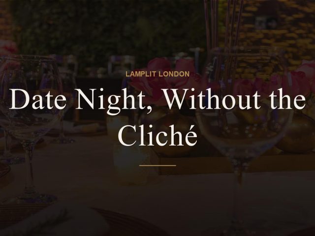 Date Night, Without the Cliché