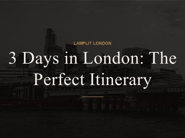 3 days in london