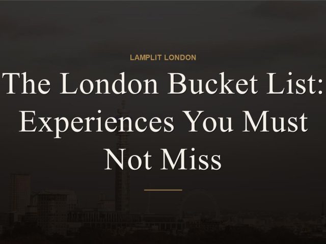 london bucket list
