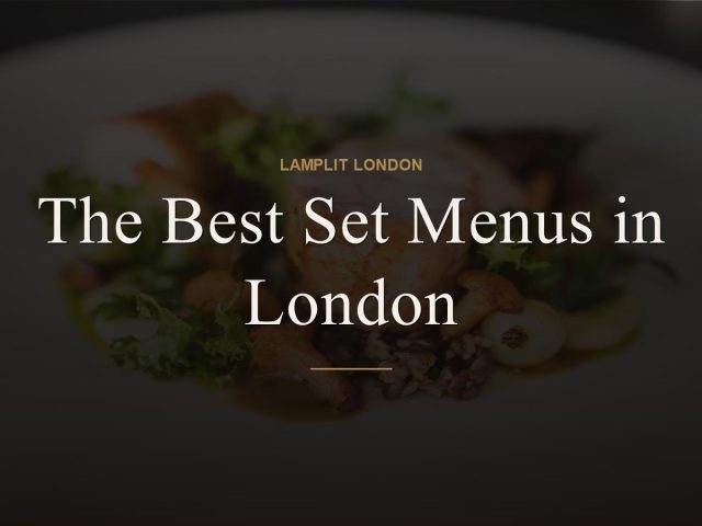best set menus london
